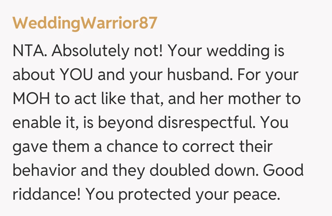 Comentariu de la WeddingWarrior87