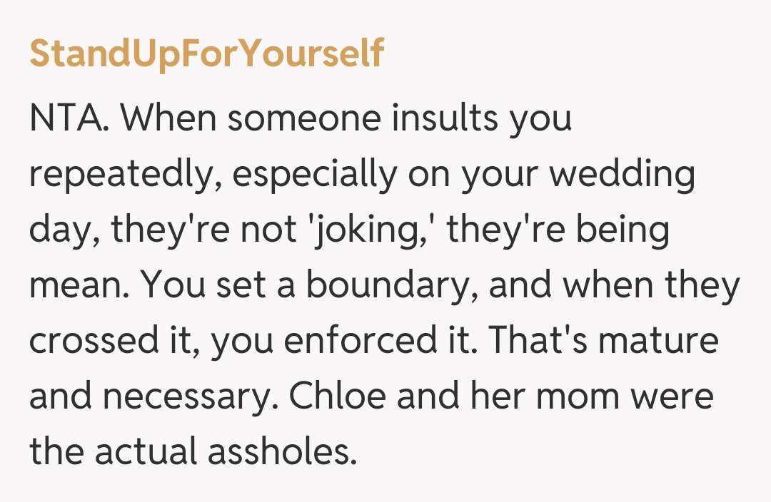 Comentariu de la StandUpForYourself