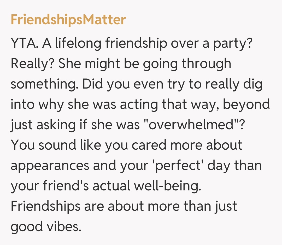 Comentariu de la FriendshipsMatter