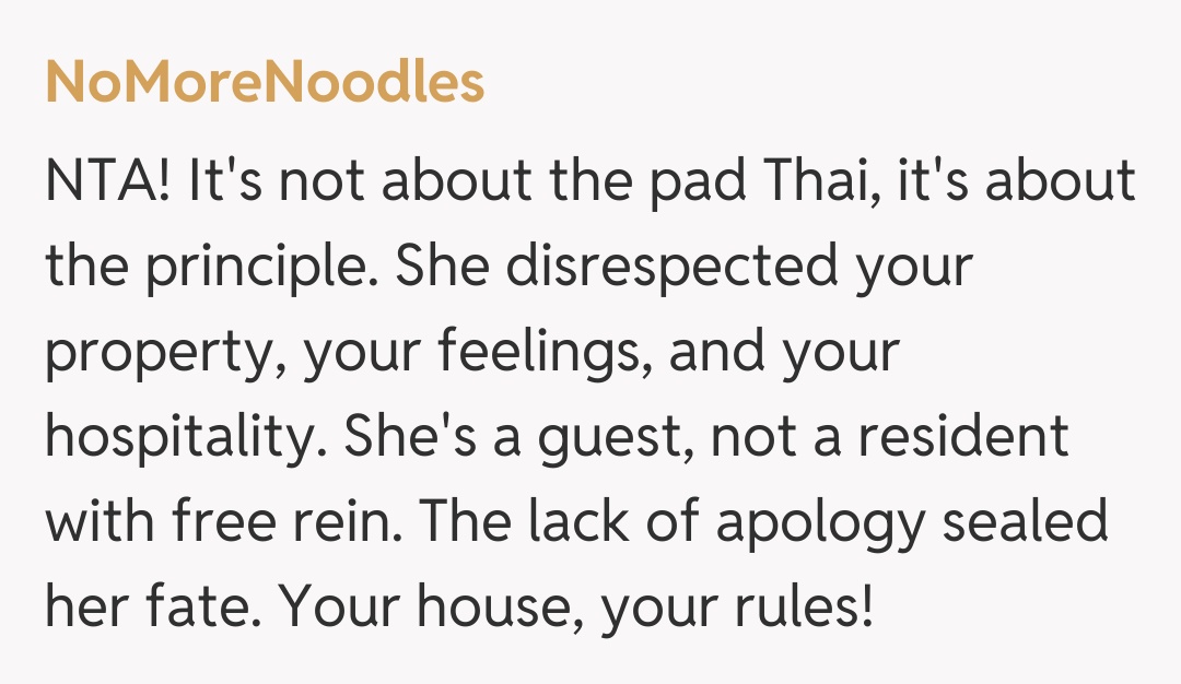 Comentariu de la NoMoreNoodles