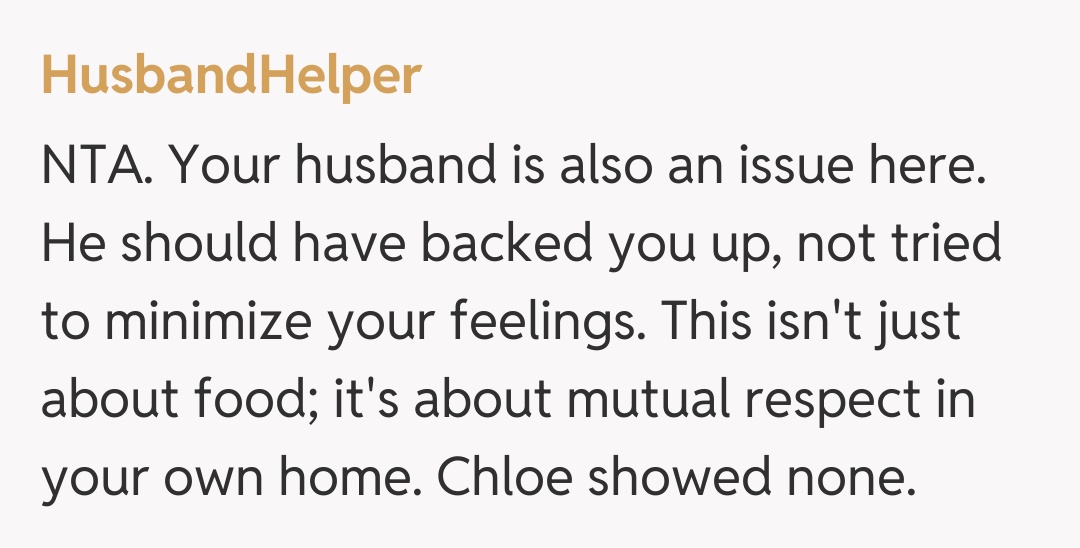 Comentariu de la HusbandHelper