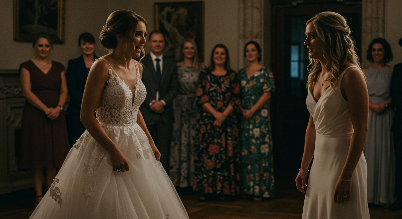 AITA for kicking my sister out of my wedding after she showed up wearing a white dress and said she wanted to “see who wore it better”?