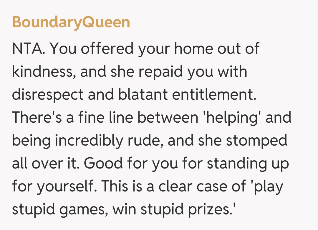Comentariu de la BoundaryQueen