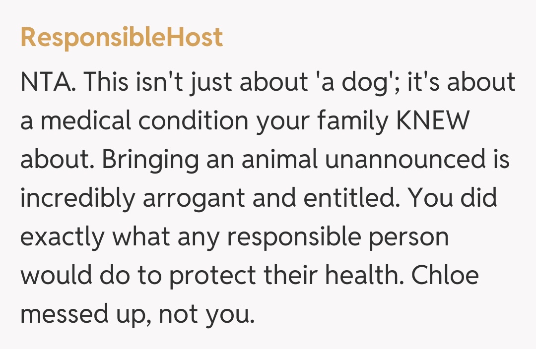 Comentariu de la ResponsibleHost