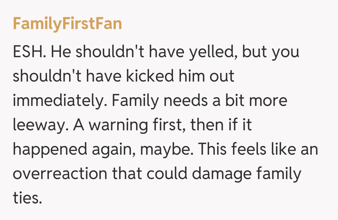 Comentariu de la FamilyFirstFan