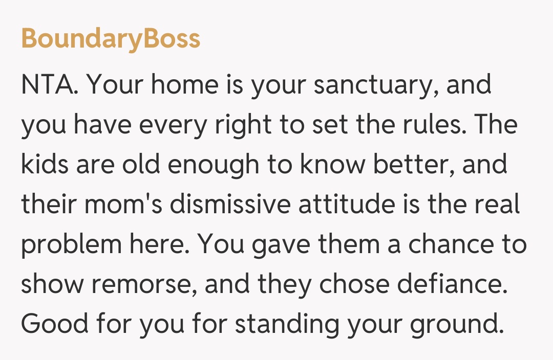 Comentariu de la BoundaryBoss