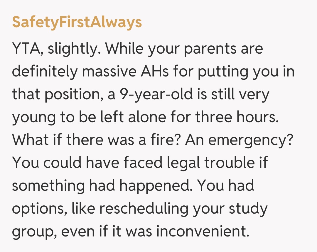 Comentariu de la SafetyFirstAlways