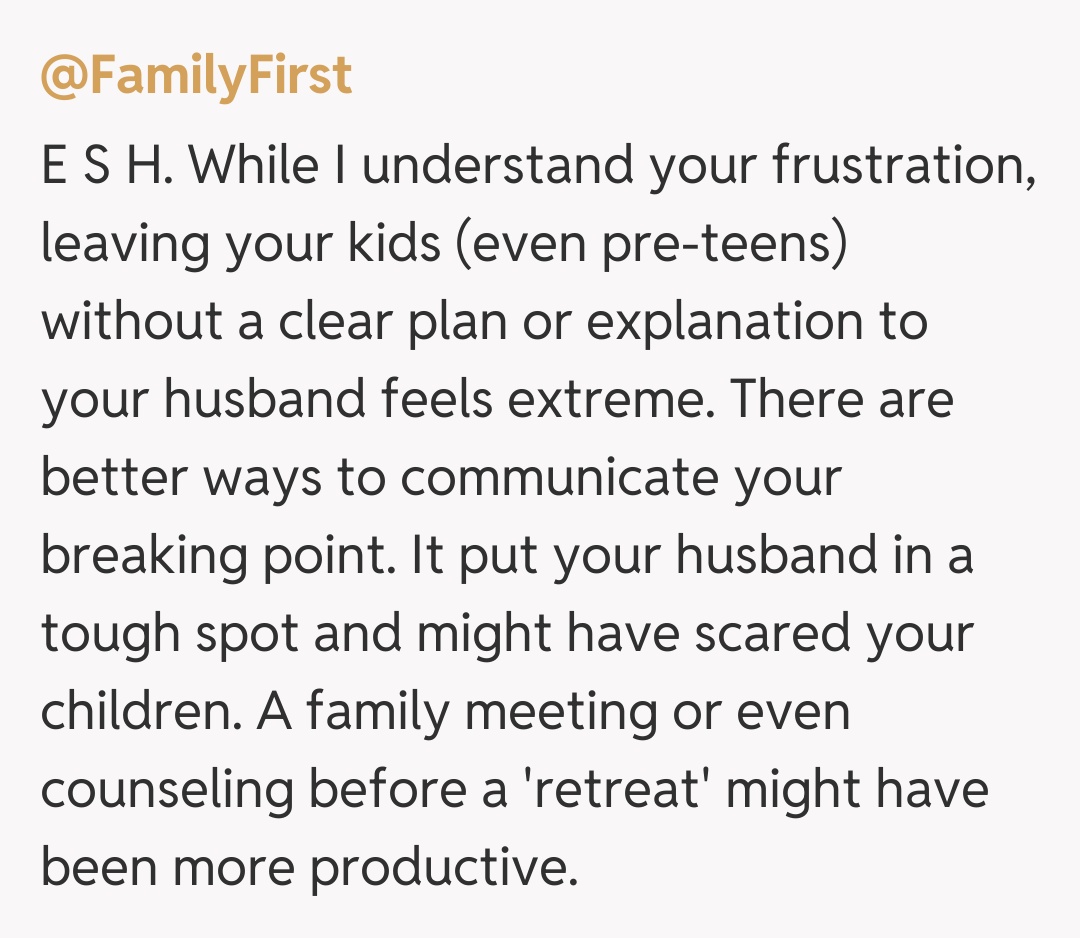 Comentariu de la @FamilyFirst