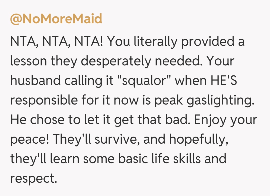Comentariu de la @NoMoreMaid