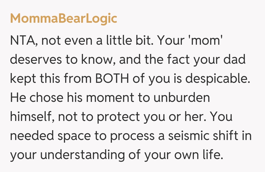 Comentariu de la MommaBearLogic