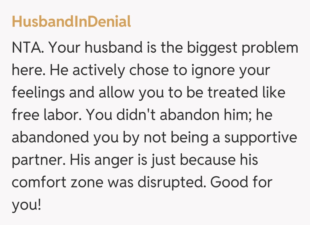 Comentariu de la HusbandInDenial