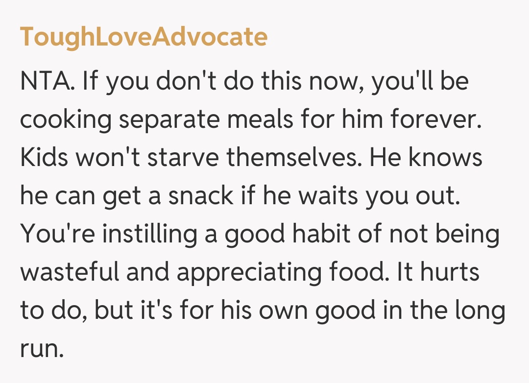 Comentariu de la ToughLoveAdvocate