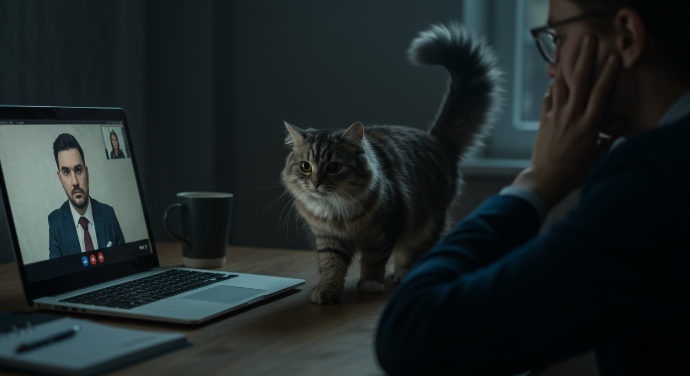 AITA for letting my cat walk across my keyboard during my boss’s Zoom meeting?