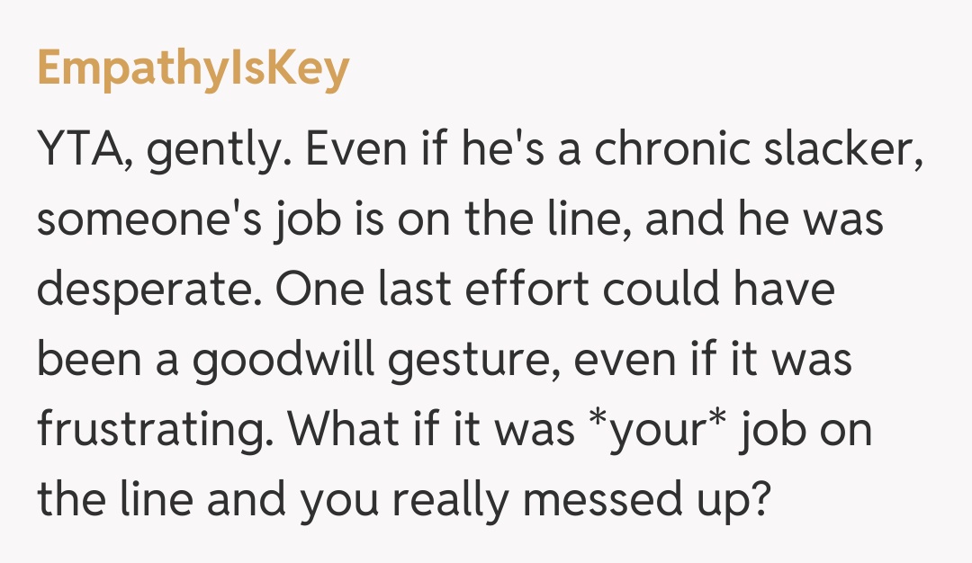 Comentariu de la EmpathyIsKey