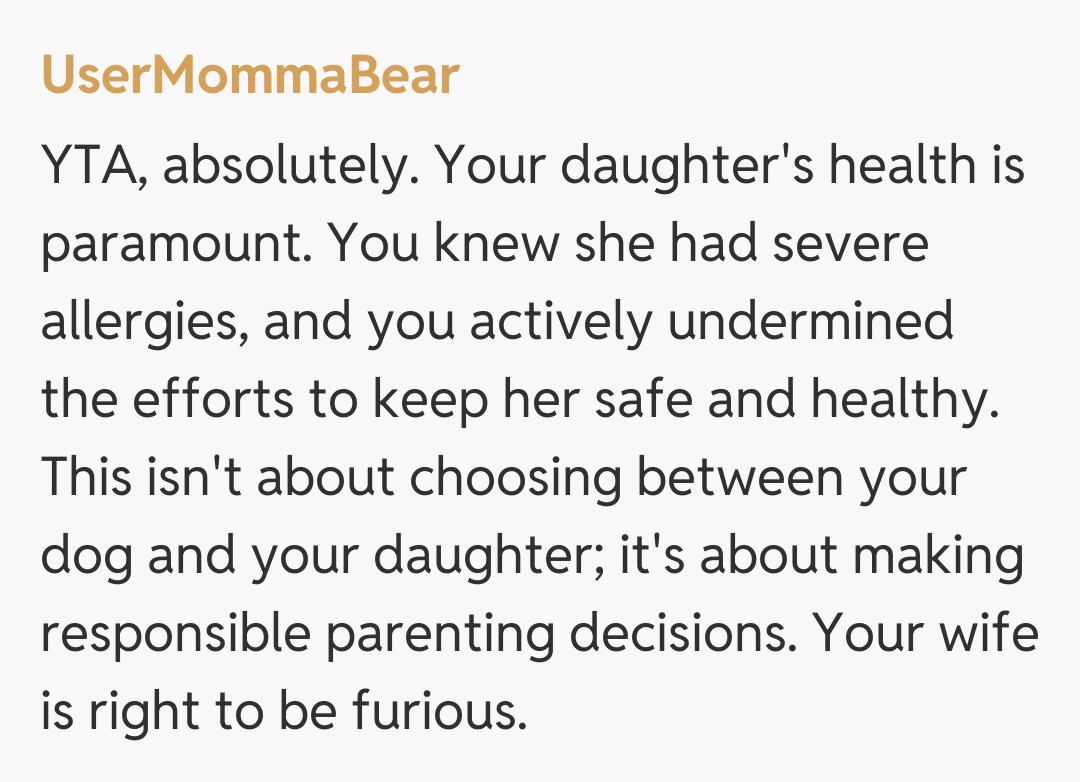 Comentariu de la UserMommaBear