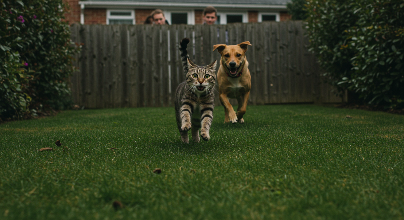 AITA for letting my rescue dog chase the neighbour’s cat after it terrorised my yard every day — and the neighbour reported me?