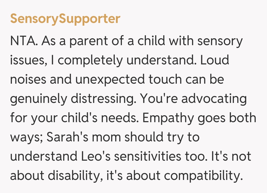Comentariu de la SensorySupporter