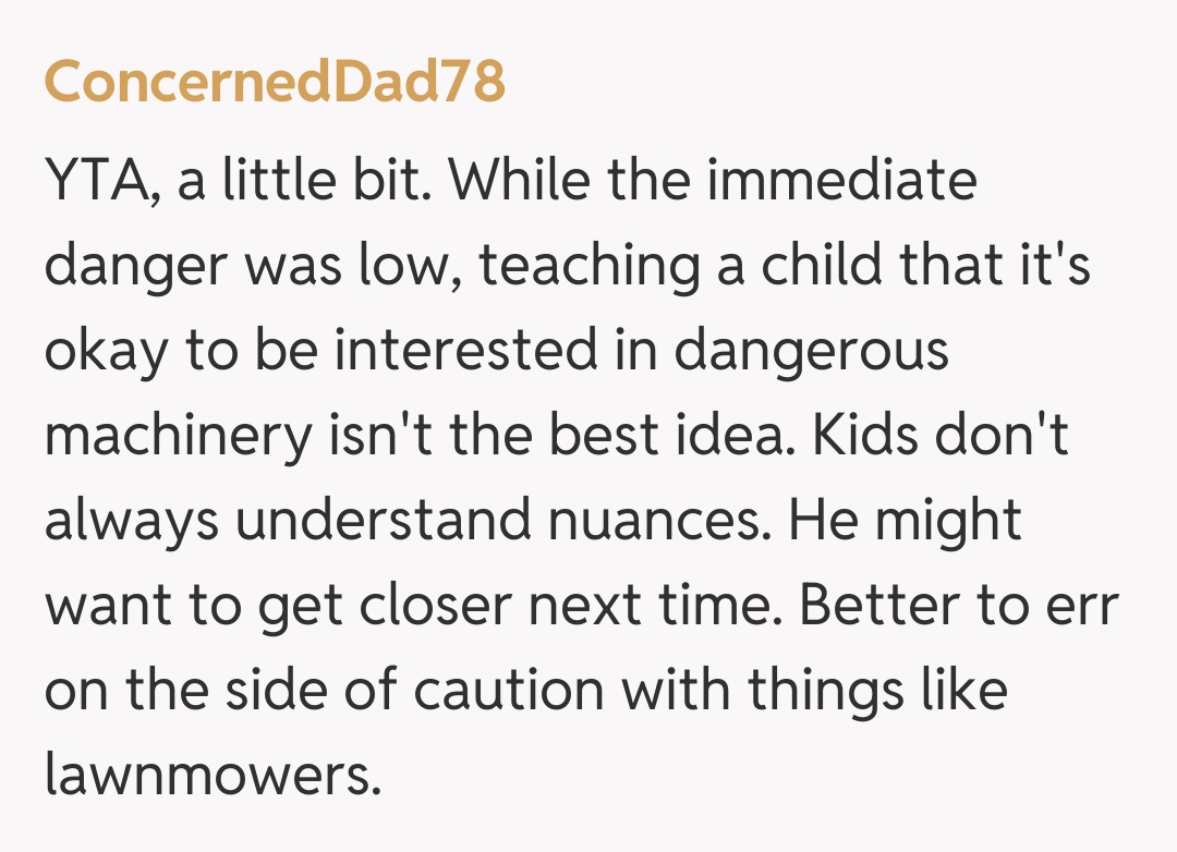 Comentariu de la ConcernedDad78