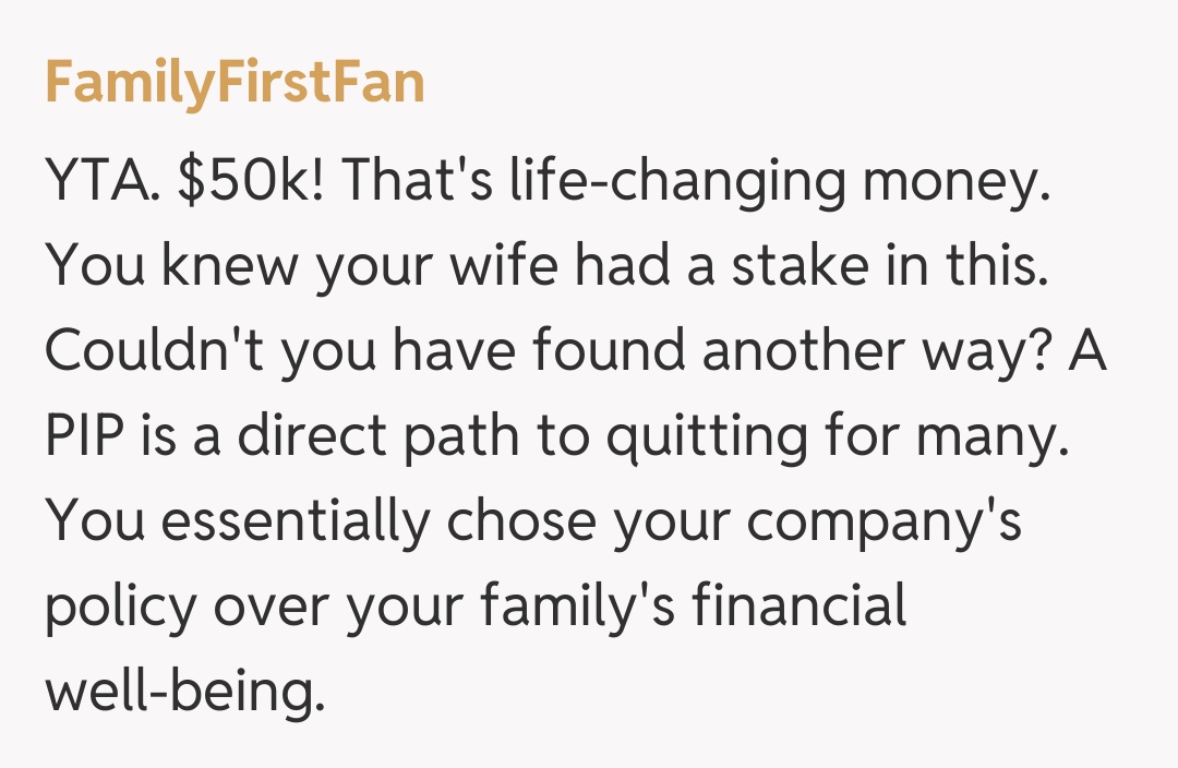 Comentariu de la FamilyFirstFan