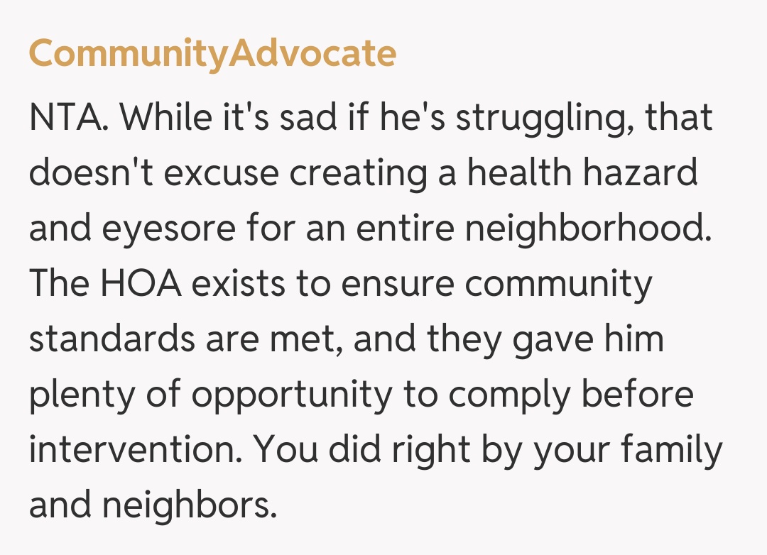Comentariu de la CommunityAdvocate