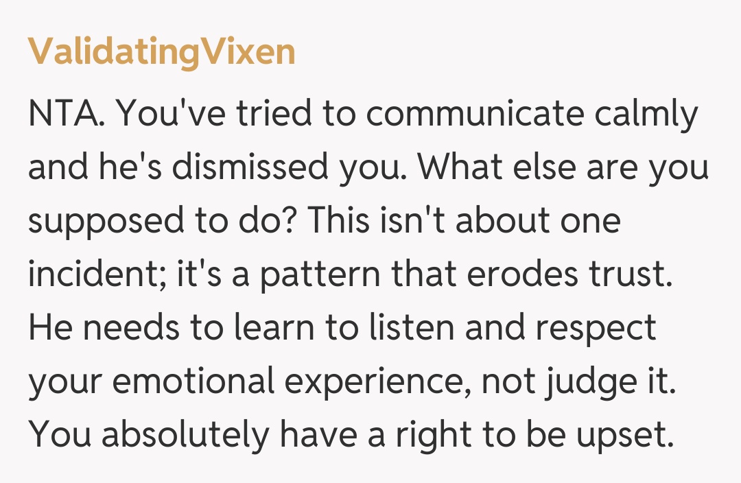 Comentariu de la ValidatingVixen