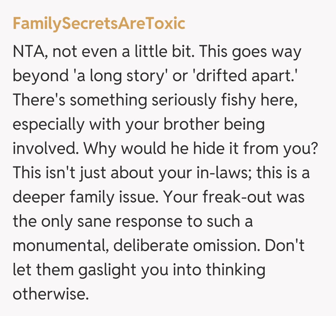 Comentariu de la FamilySecretsAreToxic