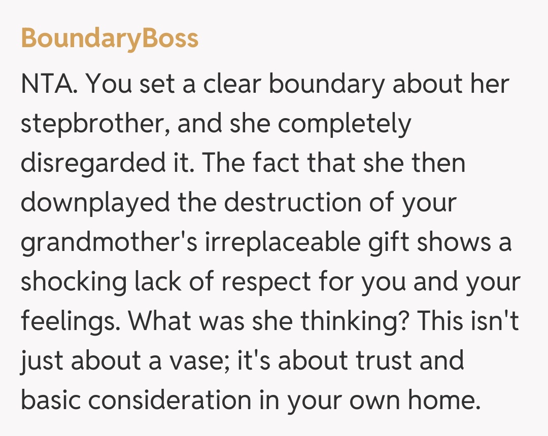 Comentariu de la BoundaryBoss