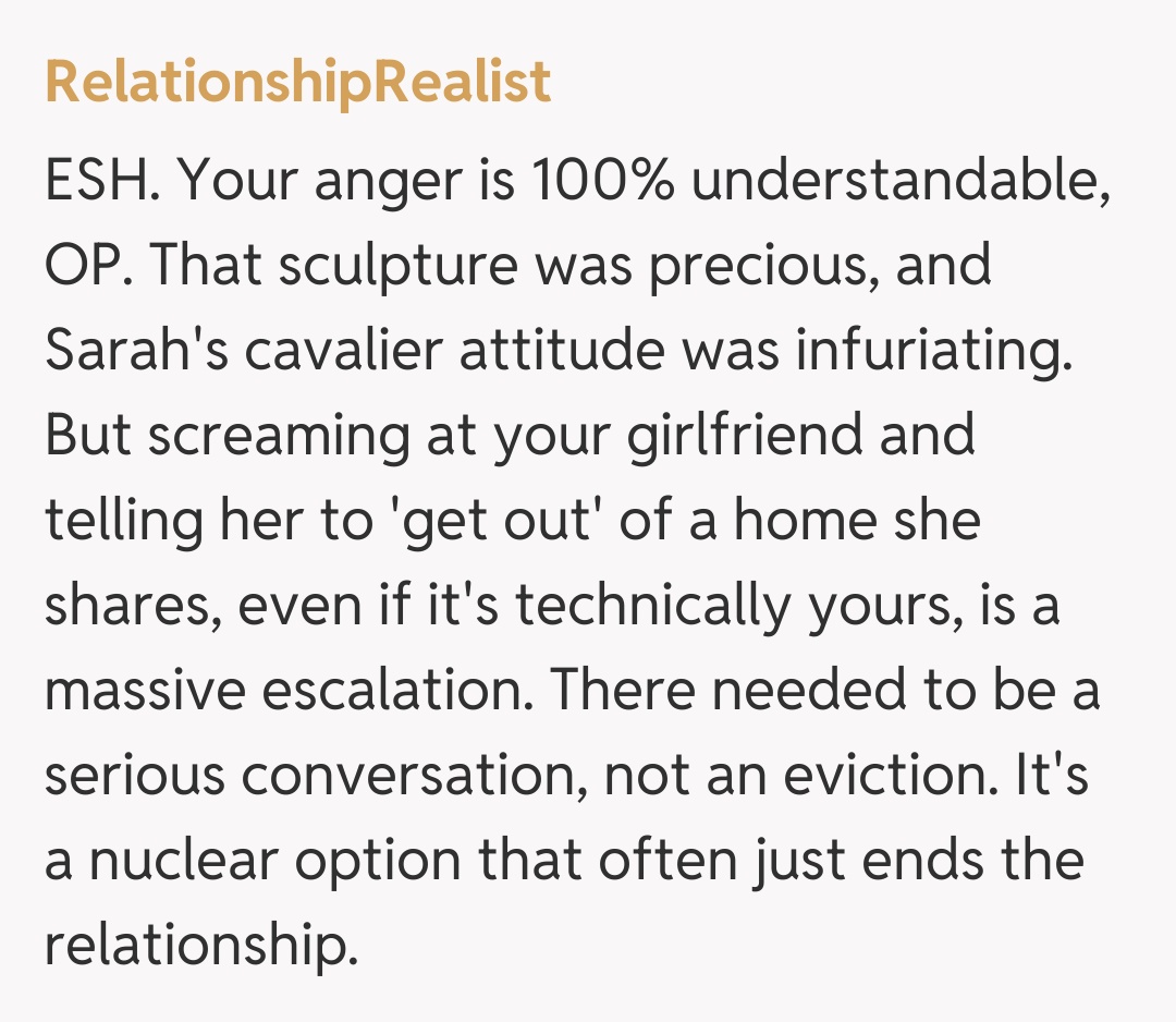 Comentariu de la RelationshipRealist