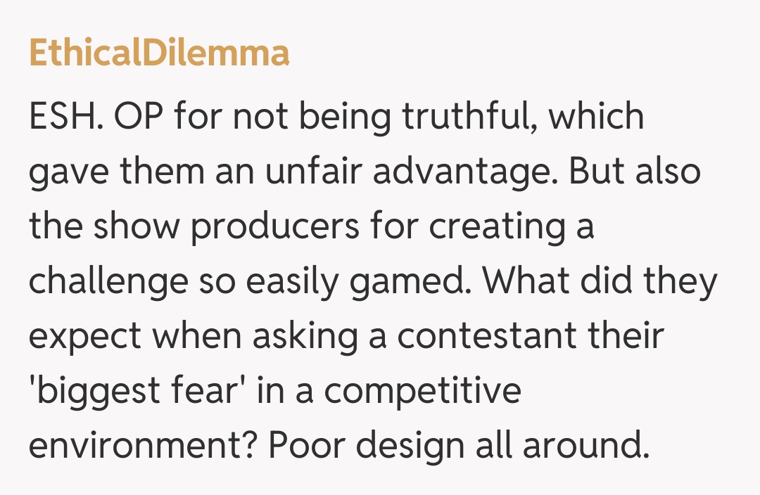 Comentariu de la EthicalDilemma