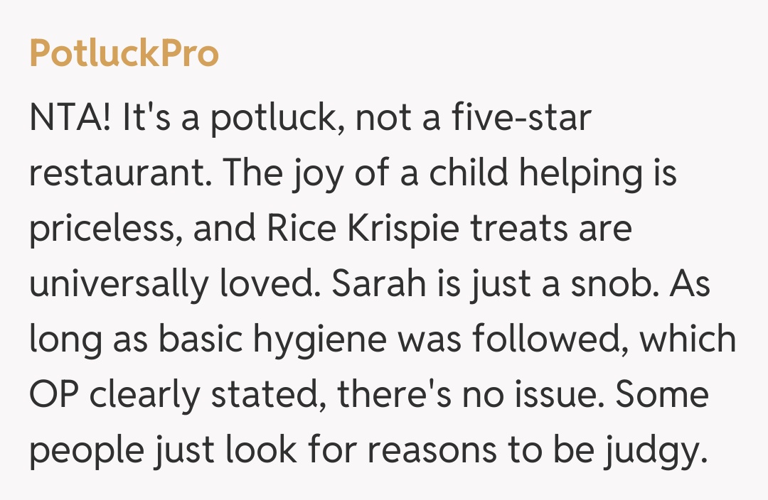 Comentariu de la PotluckPro