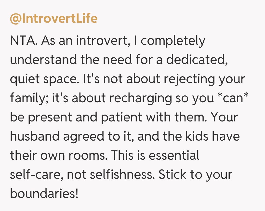 Comentariu de la @IntrovertLife