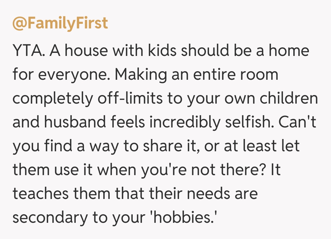 Comentariu de la @FamilyFirst
