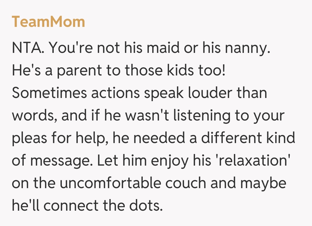 Comentariu de la TeamMom