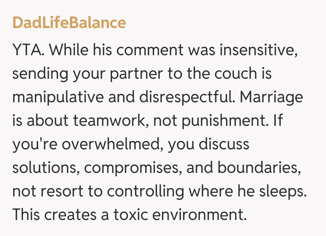Comentariu de la DadLifeBalance