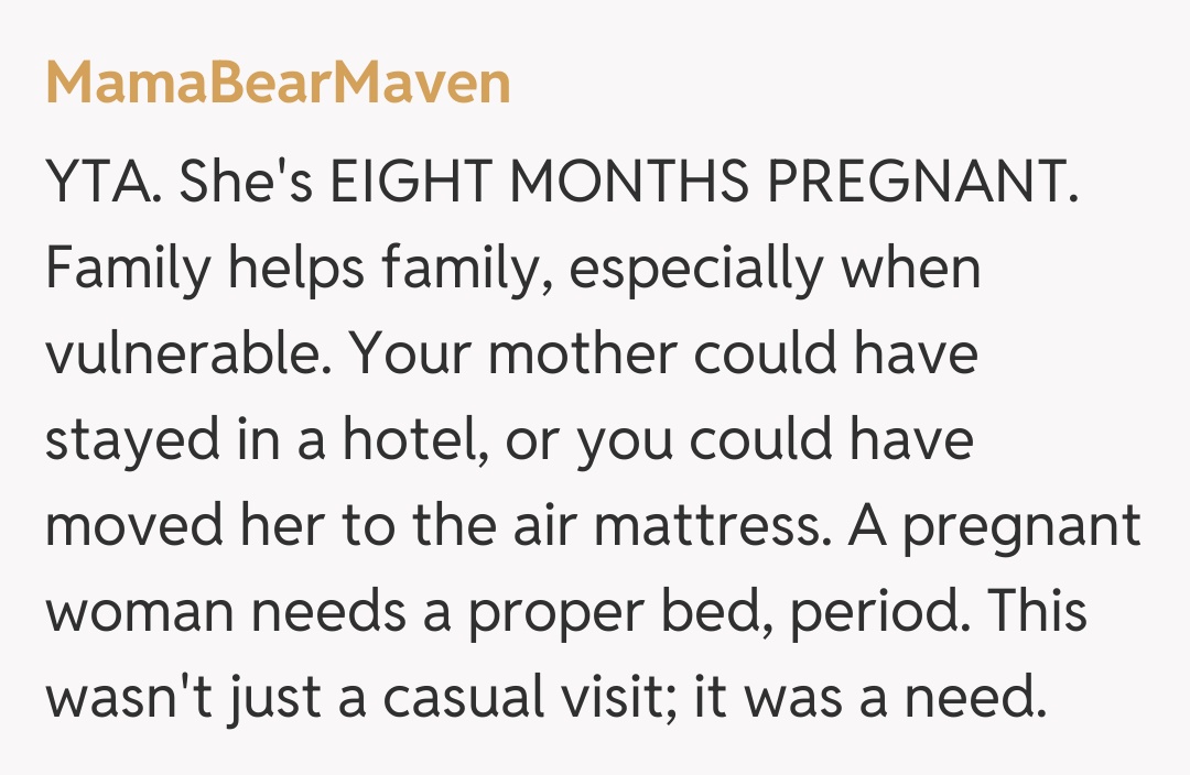 Comentariu de la MamaBearMaven
