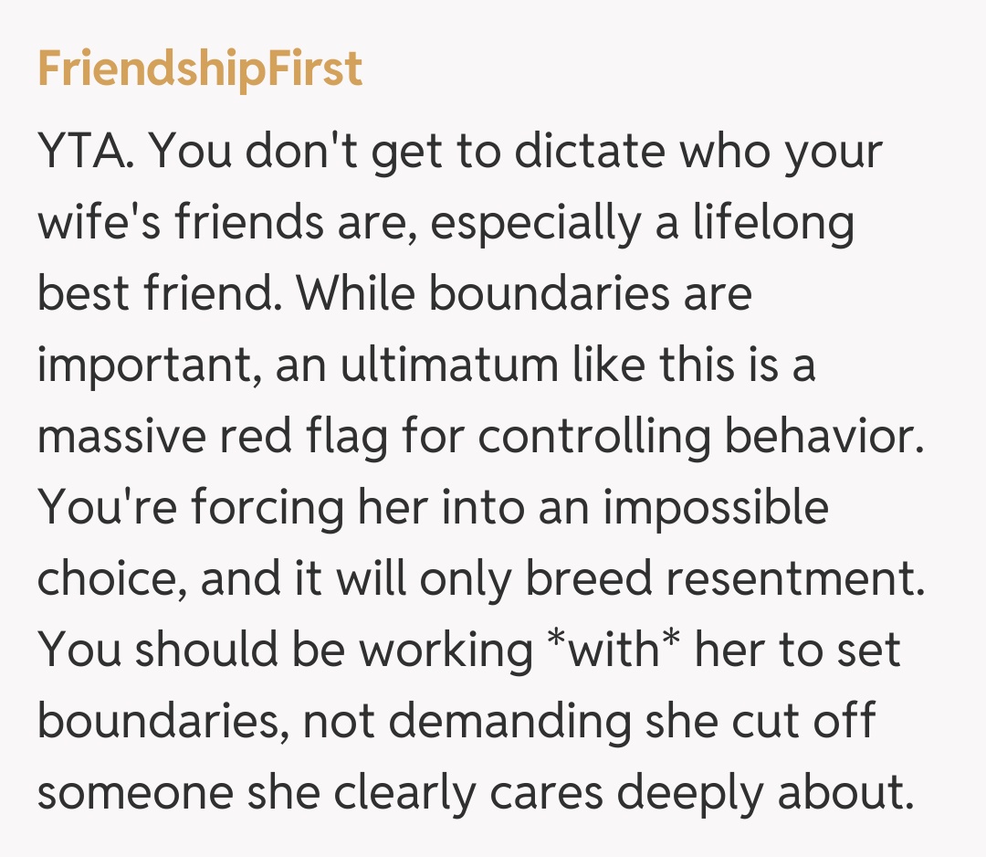 Comentariu de la FriendshipFirst
