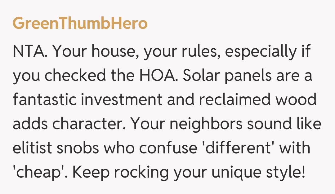Comentariu de la GreenThumbHero