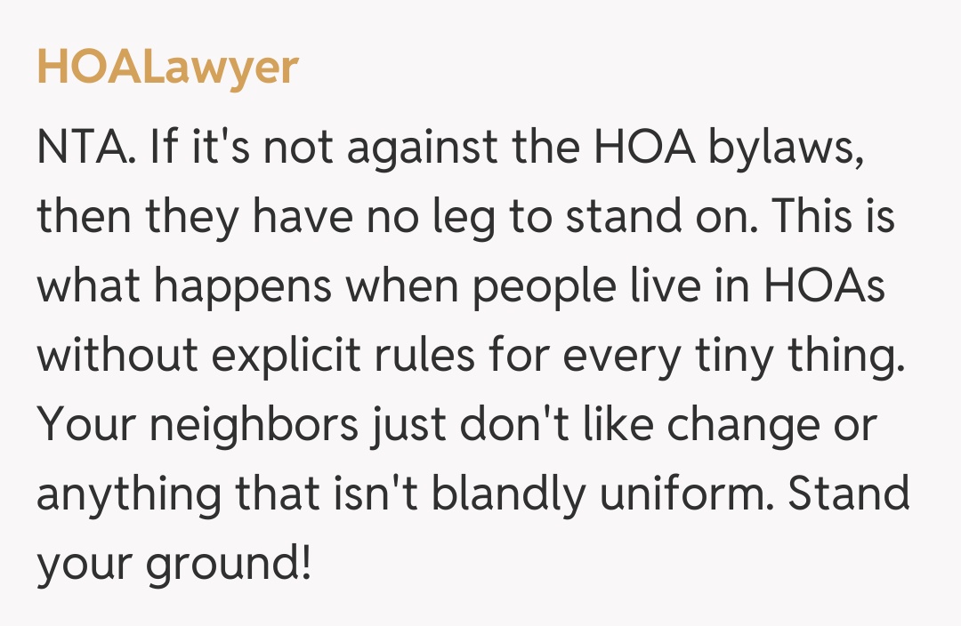 Comentariu de la HOALawyer