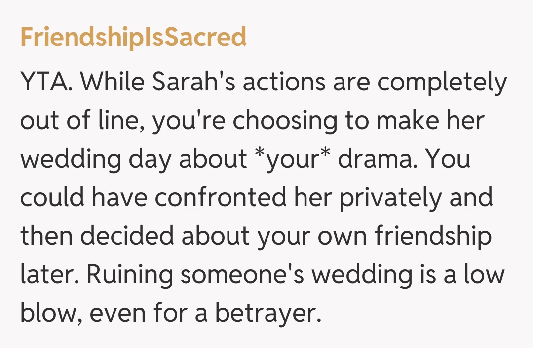 Comentariu de la FriendshipIsSacred