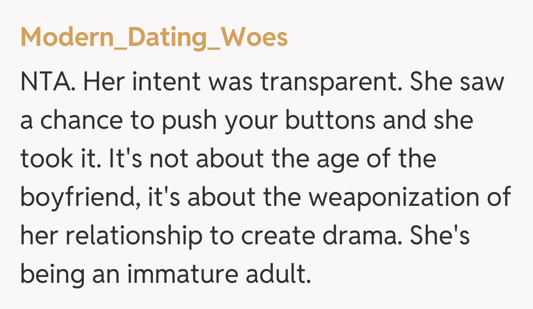 Comentariu de la Modern_Dating_Woes