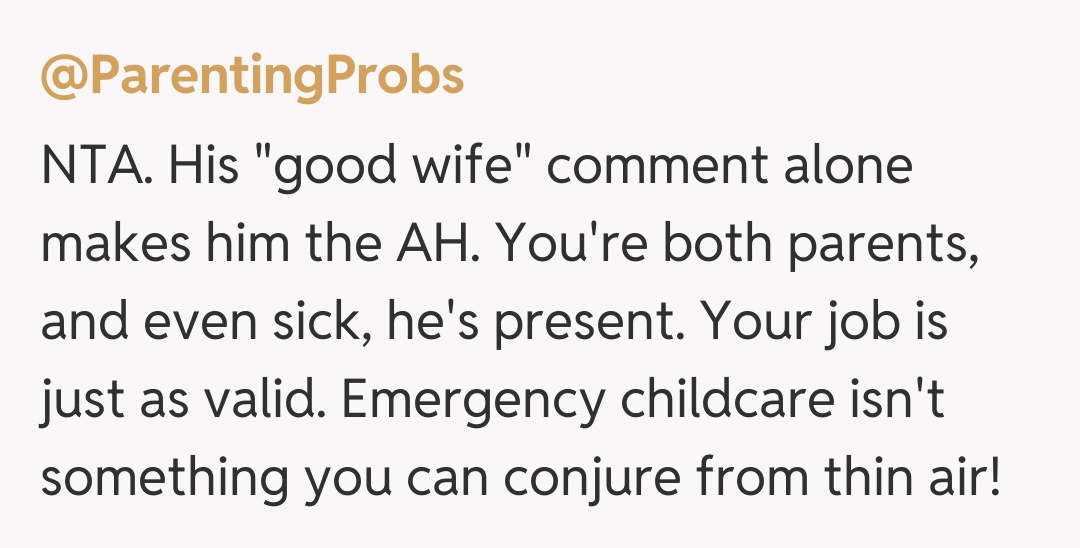 Comentariu de la @ParentingProbs