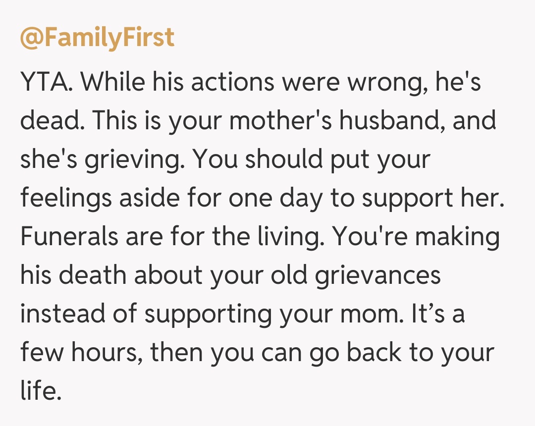 Comentariu de la @FamilyFirst