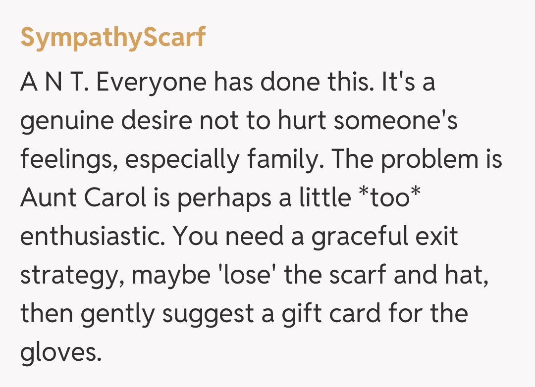 Comentariu de la SympathyScarf