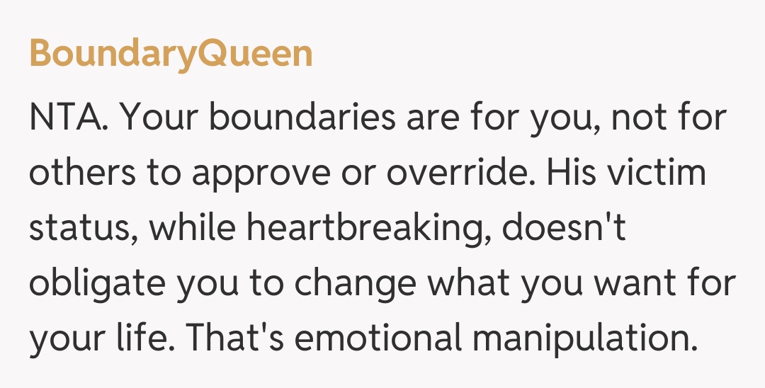 Comentariu de la BoundaryQueen