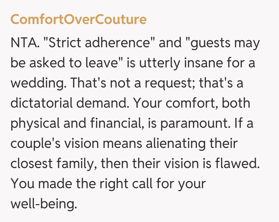 Comentariu de la ComfortOverCouture