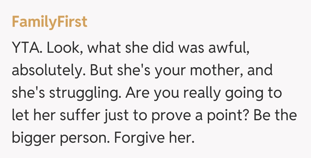 Comentariu de la FamilyFirst