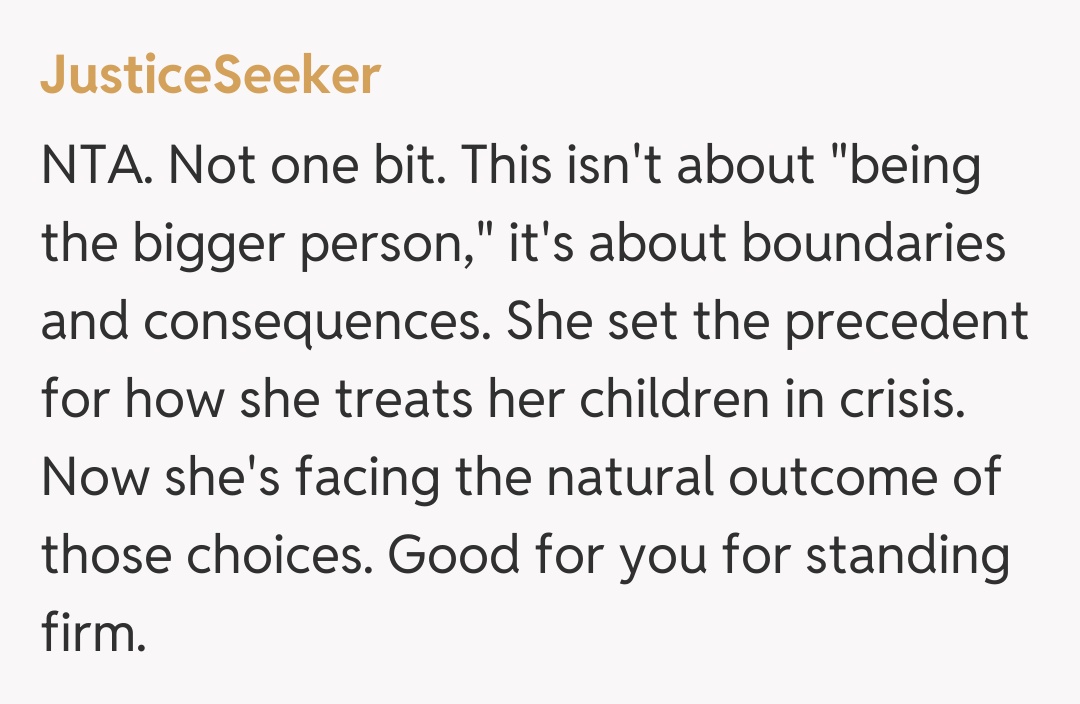 Comentariu de la JusticeSeeker