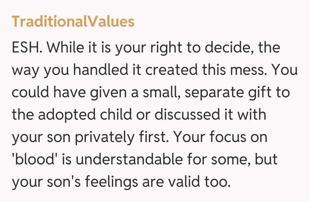 Comentariu de la TraditionalValues