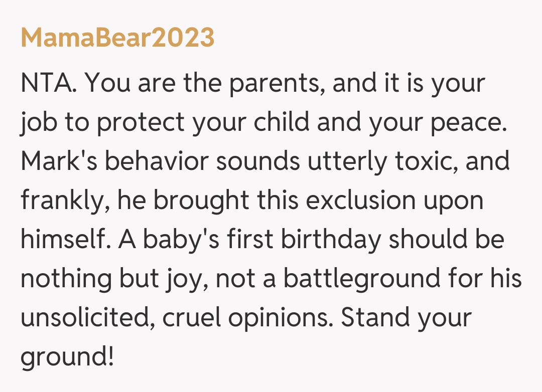 Comentariu de la MamaBear2023