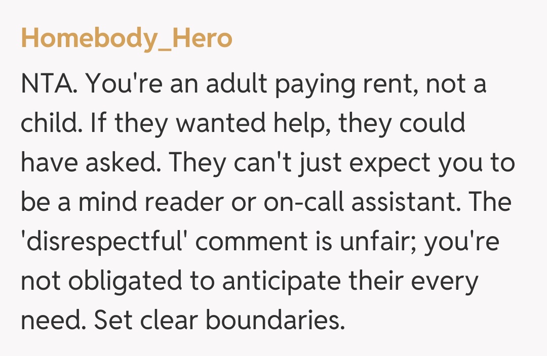 Comentariu de la Homebody_Hero